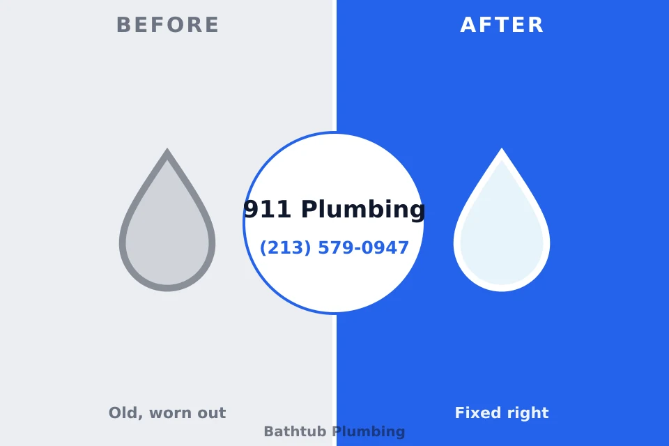 Before and after: plumbing repair Ville Platte, LA